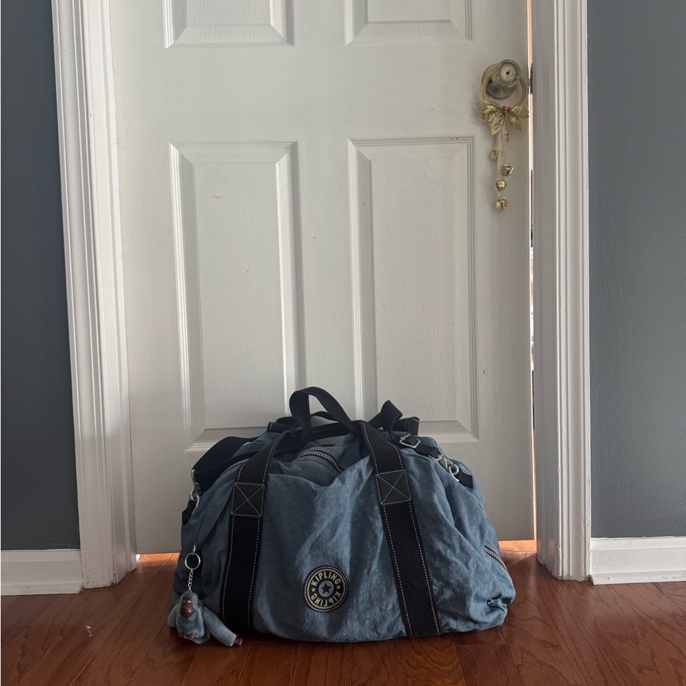 Kipling Duffel Bag in Light Blue